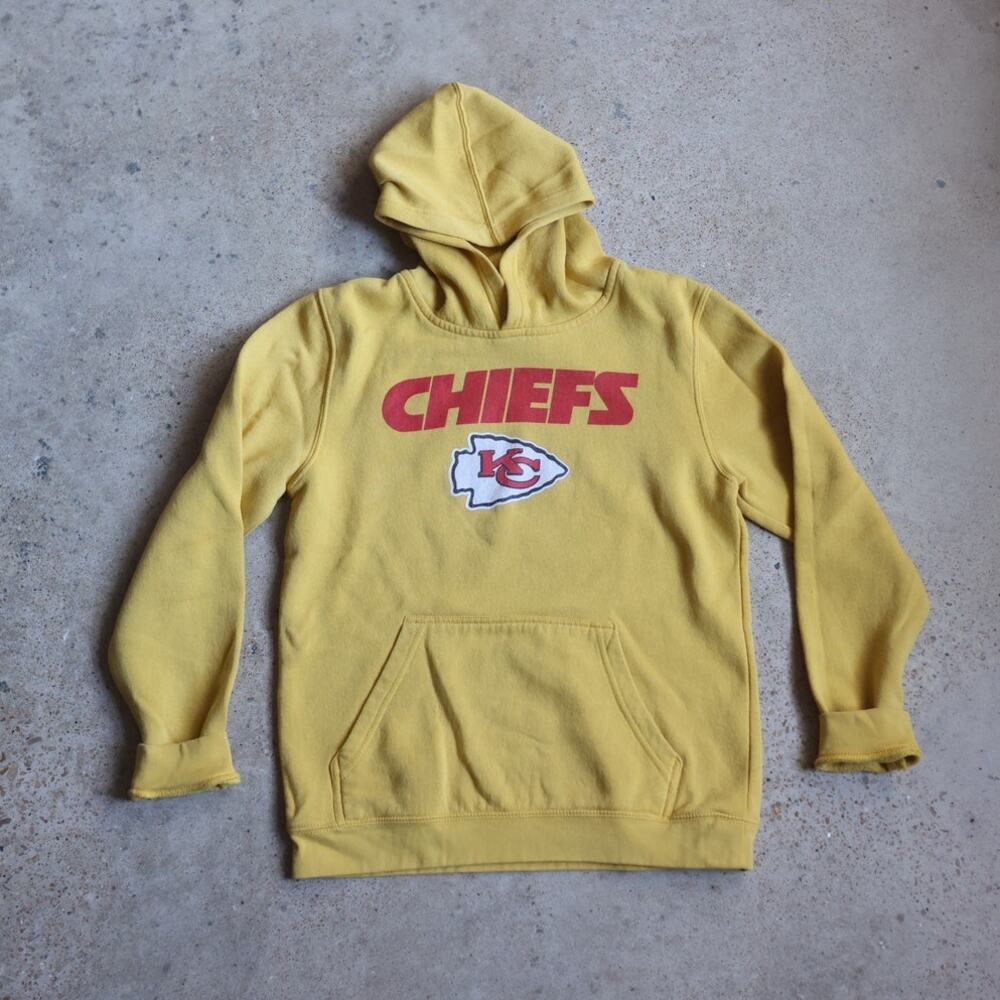 Kansas City Chiefs Yellow Hoodie Youth XL/Adult S NFL Taylor Swift Travis Kelce
